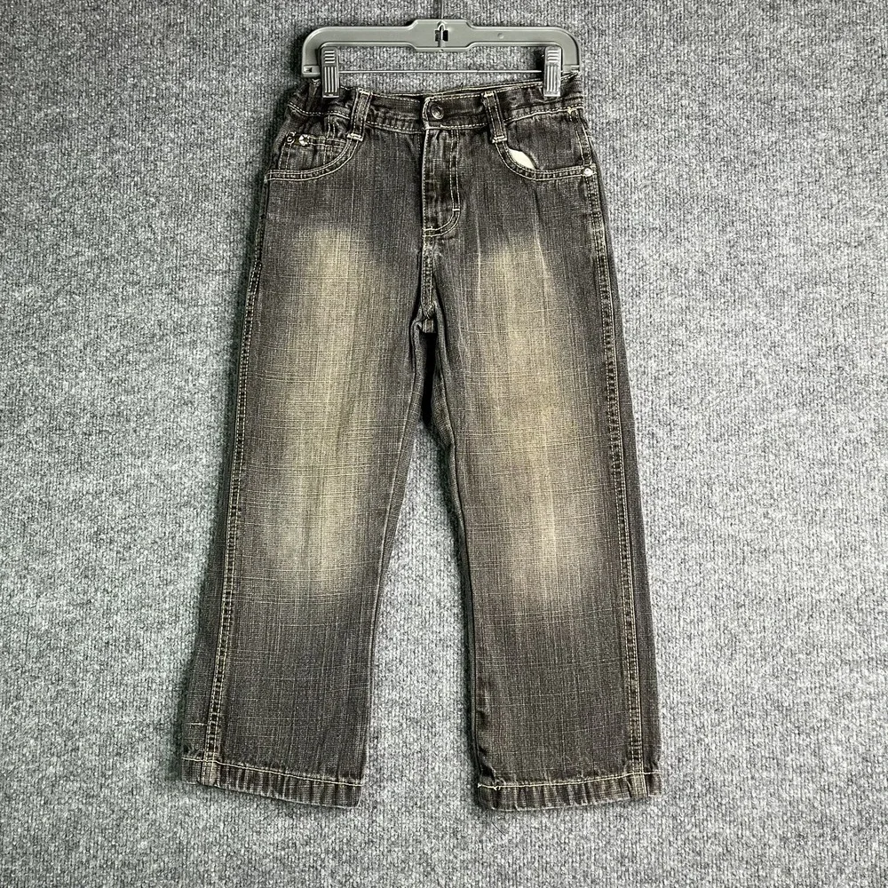 Vintage Y2K Southpole Jeans Boys 6 Black Wash Grunge Hip Hop Skate‎